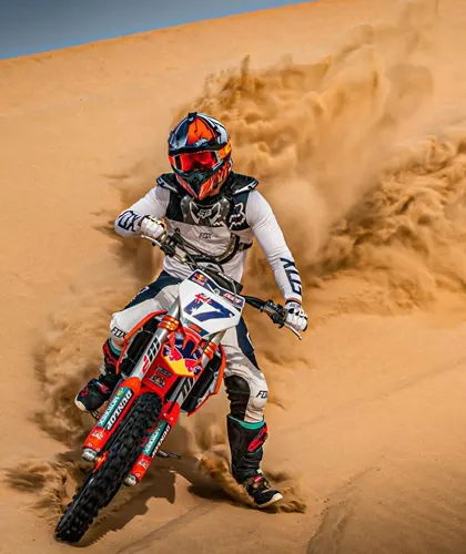 Dirt bike in the desert
