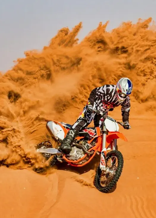 Dirt bike desert trail