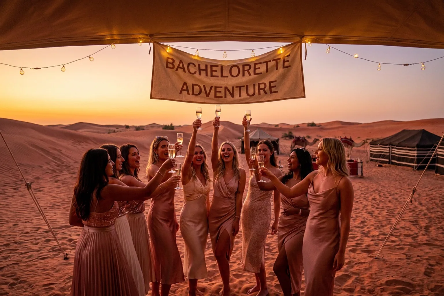 Bachelor Bachelorette Party Dubai - Dubai desert celebration