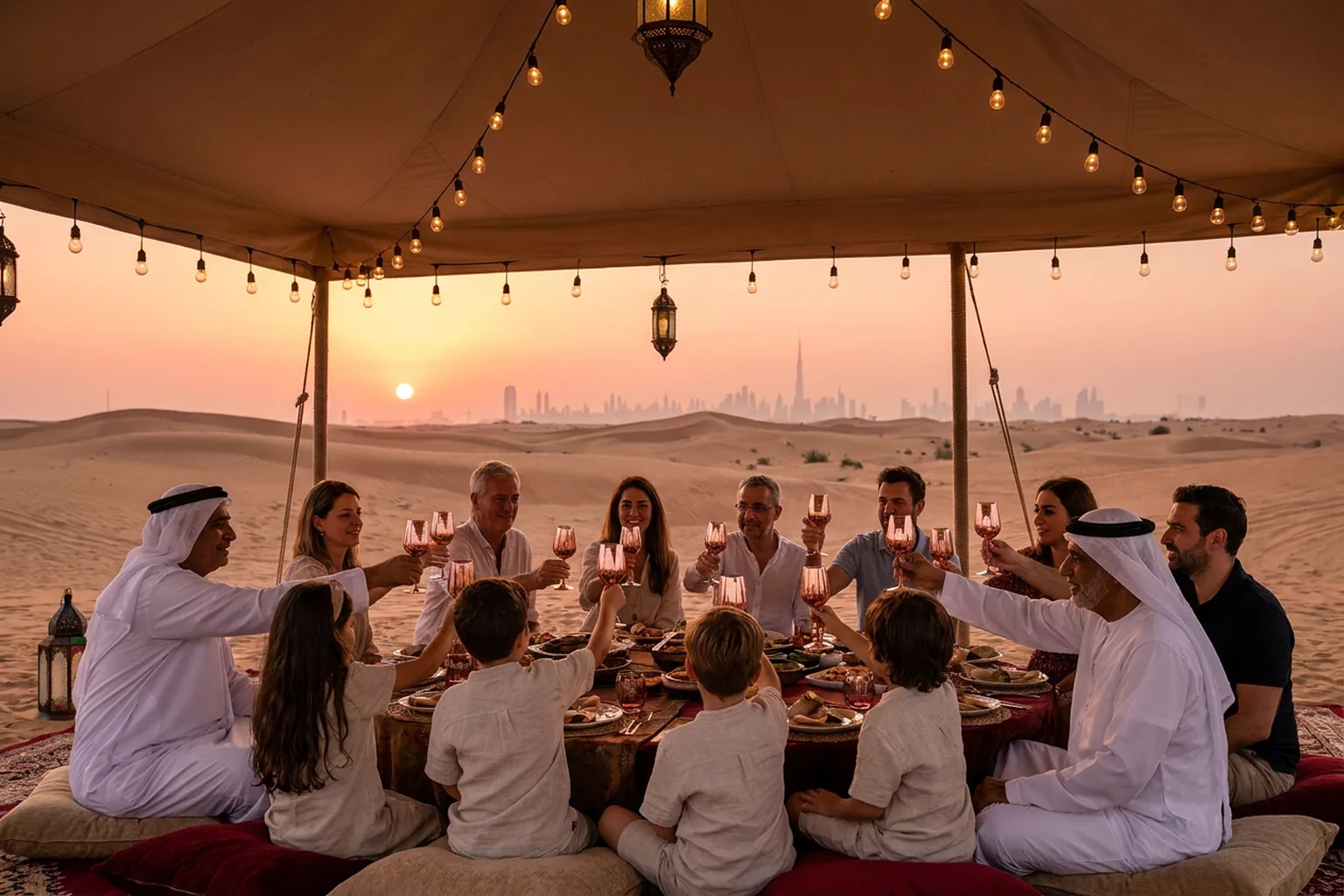 Family Reunion Celebration Dubai - Dubai desert celebration