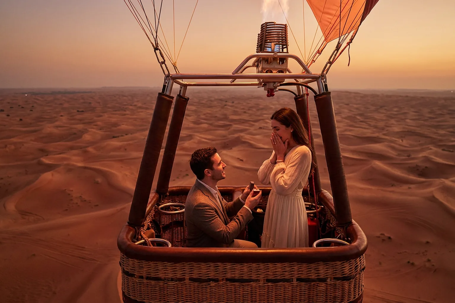 Proposal Hot Air Balloon Dubai - Dubai desert celebration