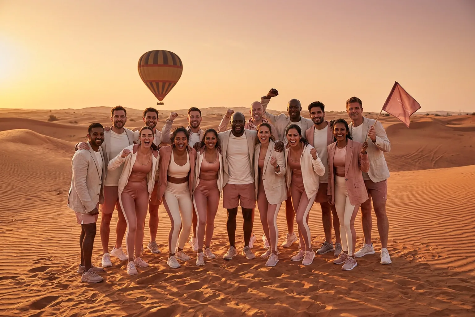 Team Building Retreat Dubai - Dubai desert celebration