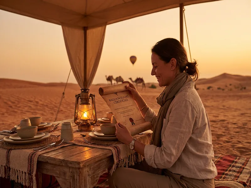 Balloon + Desert Safari Combo Dubai package