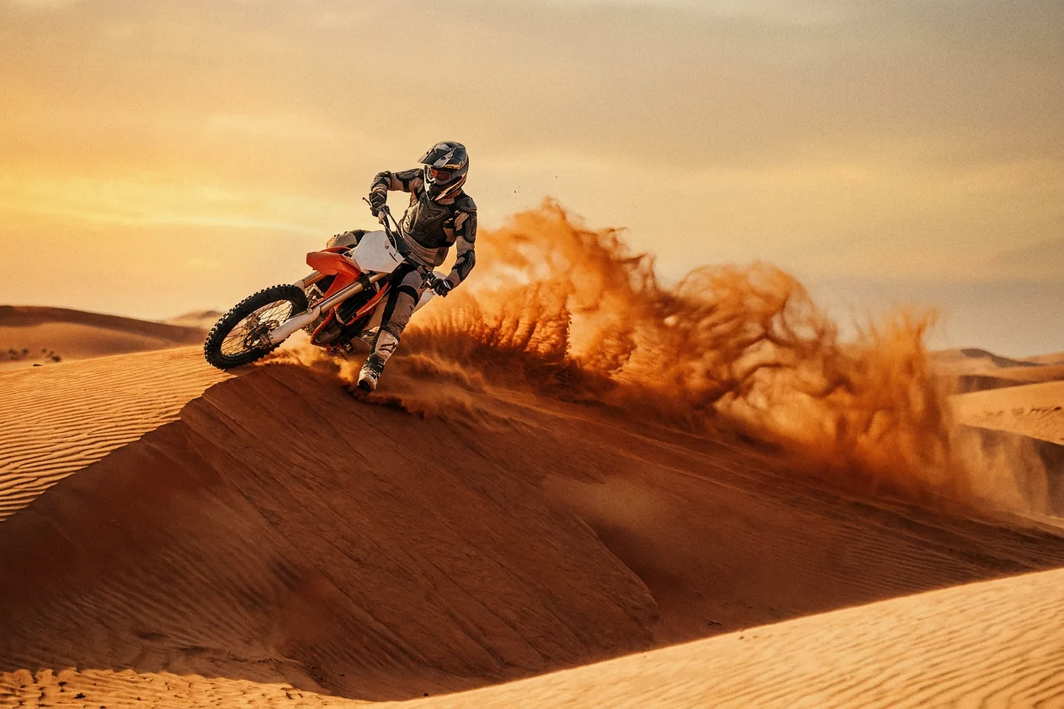 Advanced Dirt Bike Dubai - desert ride in Dubai