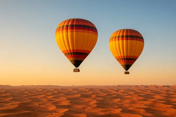 Standard sunrise hot air balloon flight over Dubai desert