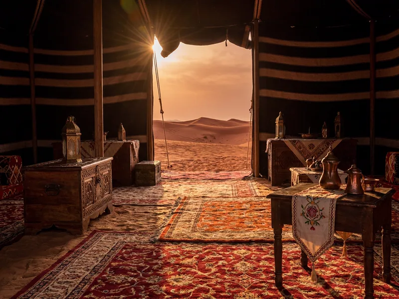 Bedouin Camp Desert Safari Dubai camp and activities card