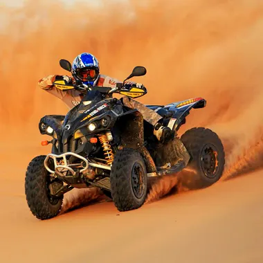 Quad bike in the desert