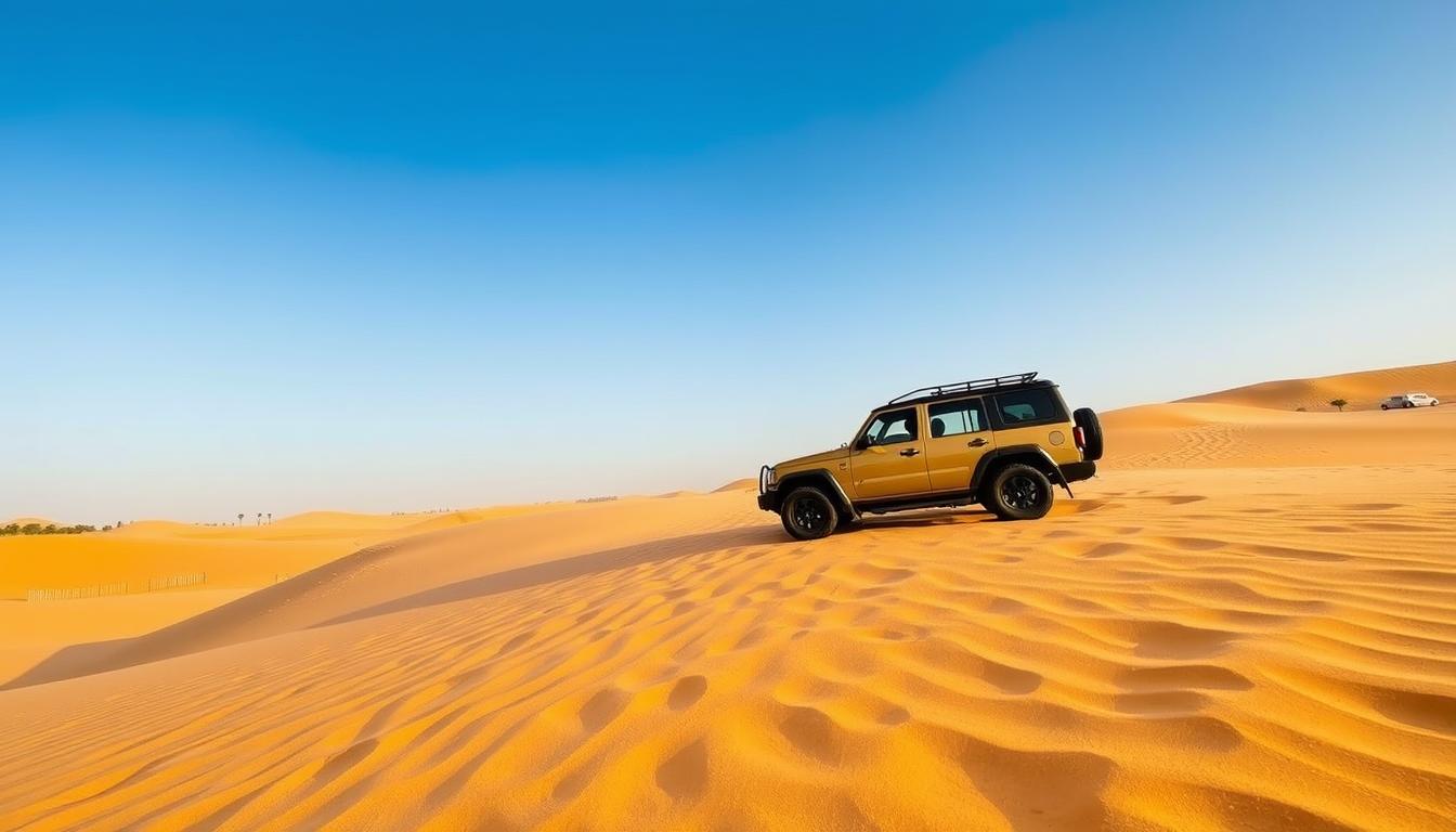 Desert safari pickup near Arabian Ranches Dubai