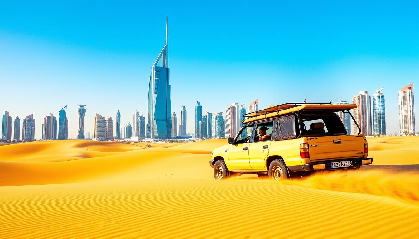 Desert safari pickup near Downtown Dubai