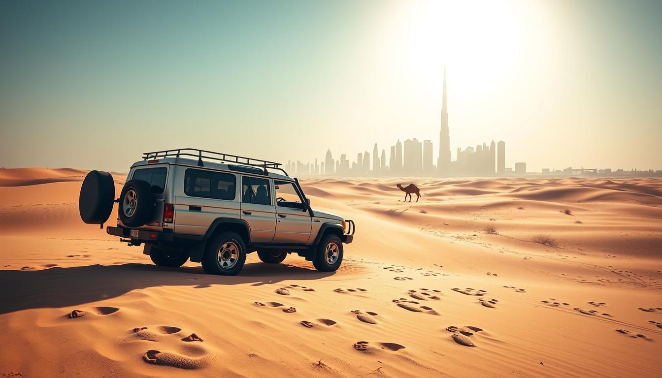 Desert safari pickup near Dubai Production City