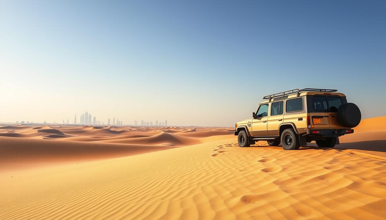 Desert safari pickup near Dubai Silicon Oasis