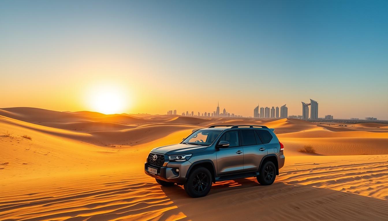 Desert safari pickup near Dubai Sports City