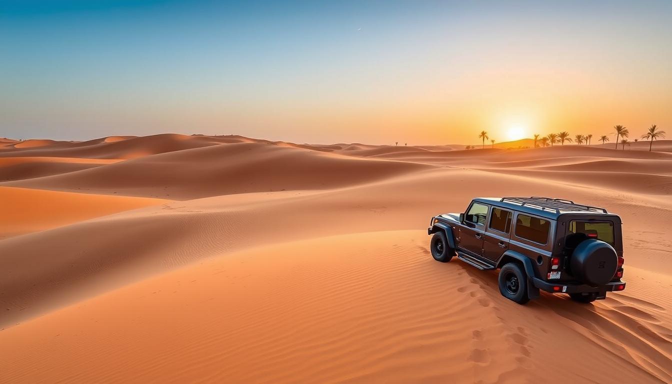 Desert safari pickup near The Springs Dubai