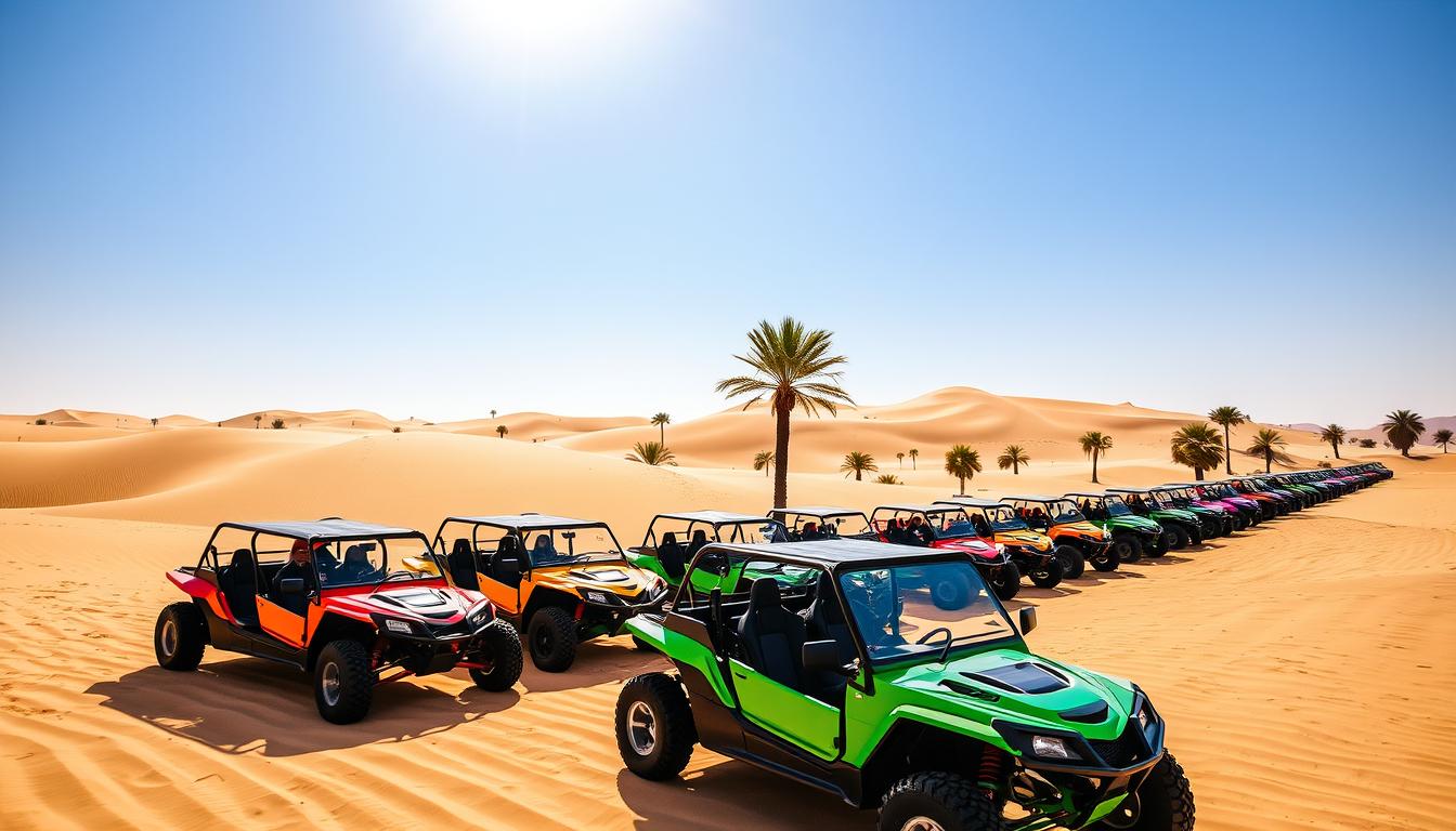Dune buggy tour pickup near Arabian Ranches Dubai