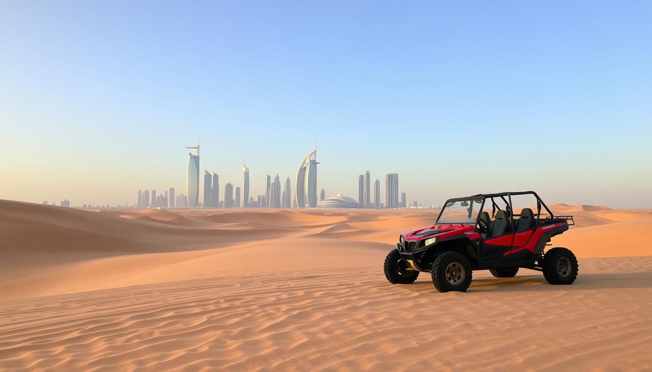 Dune buggy tour pickup near Dubai Healthcare City