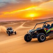 Dune buggy tour pickup near Dubai Investment Park