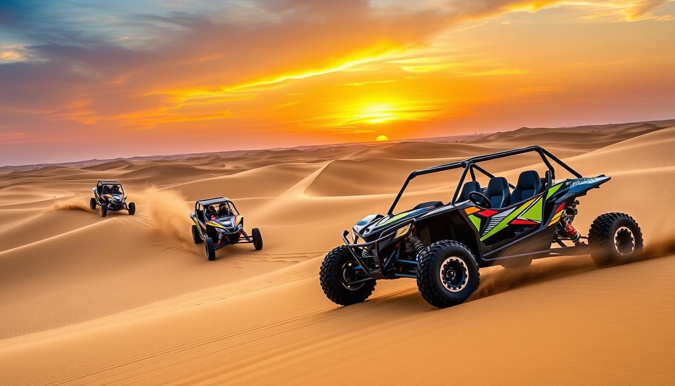 Dune buggy tour pickup near Dubai Investment Park