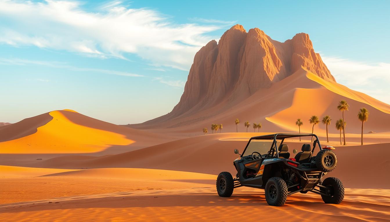 Dune buggy tour pickup near The Springs Dubai