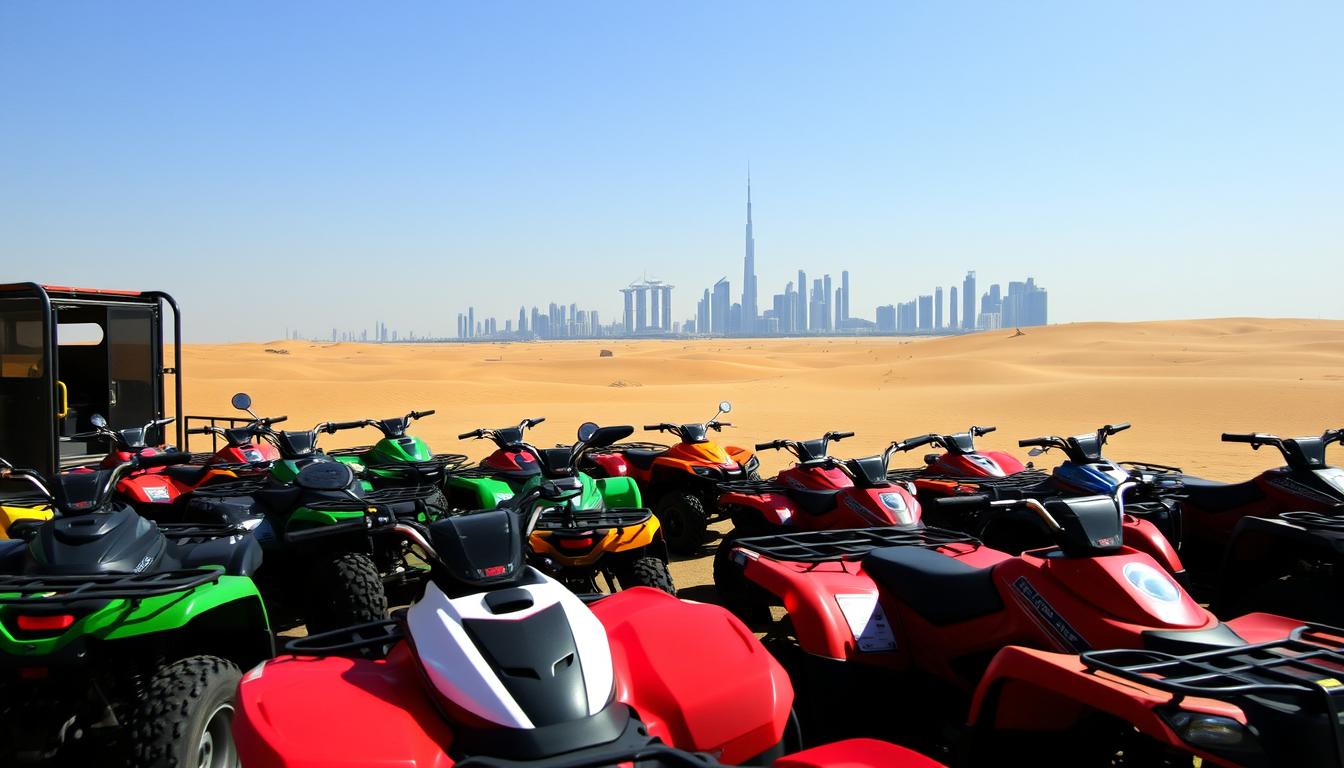 Quad biking tour pickup near Al Barsha Dubai