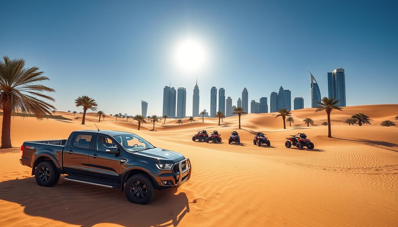 Quad biking tour pickup near Business Bay Dubai