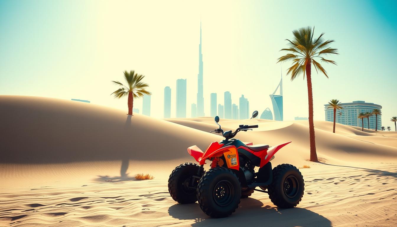 Quad biking tour pickup near Dubai Healthcare City