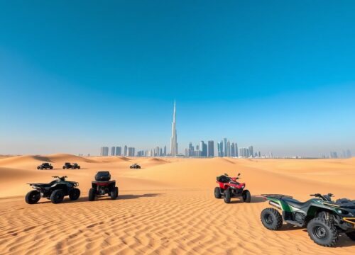 Embark on a Quad Biking Tour with Pickup Near Dubai Production City