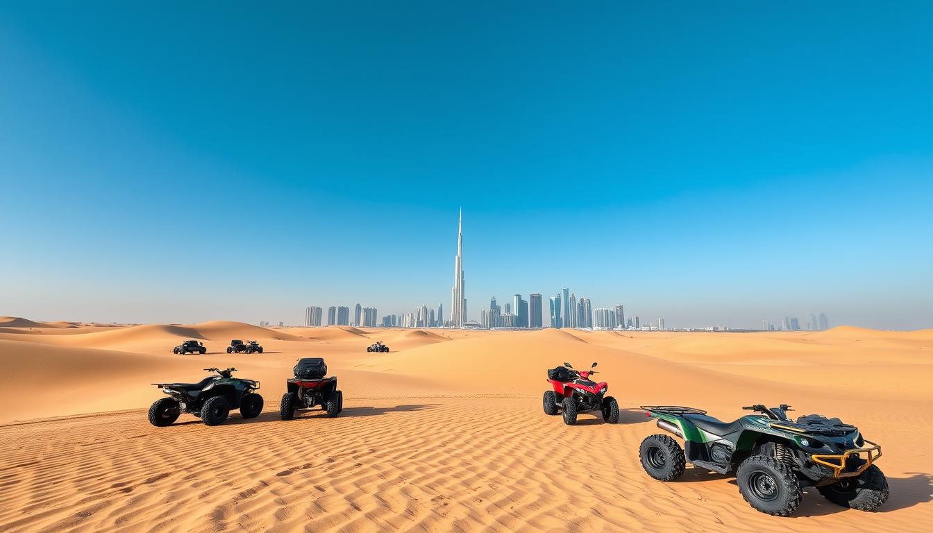 Quad biking tour pickup near Dubai Production City