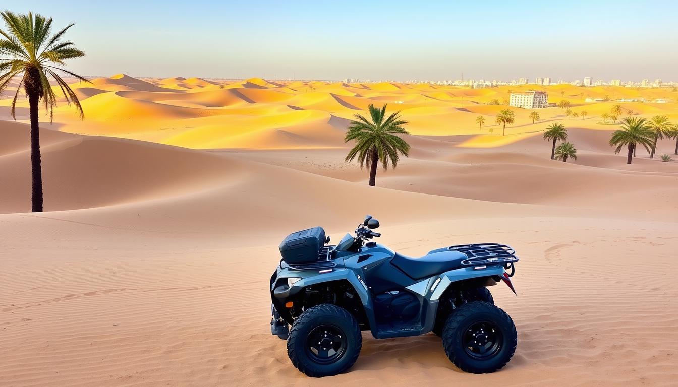 Quad biking tour pickup near Dubai Sports City