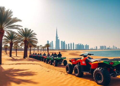 Discover the Dunes: Quad Biking Tour with Pickup Near Palm Jumeirah