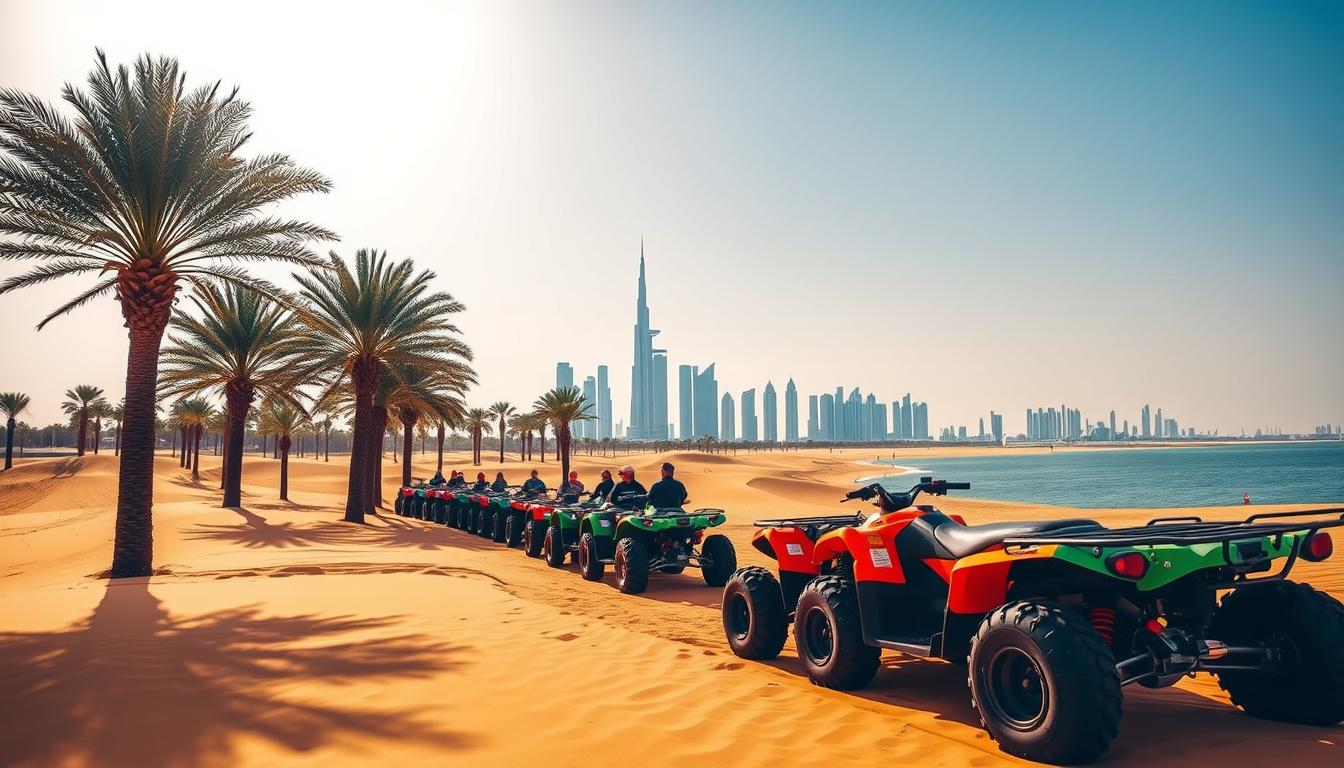 Quad biking tour pickup near Palm Jumeirah Dubai