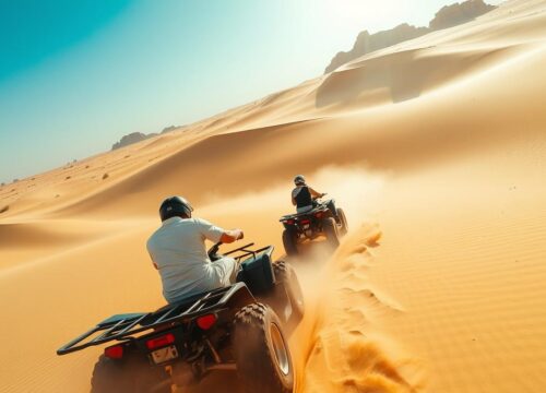 Discover the Desert with Quad Biking Tour Pickup Near The Springs Dubai