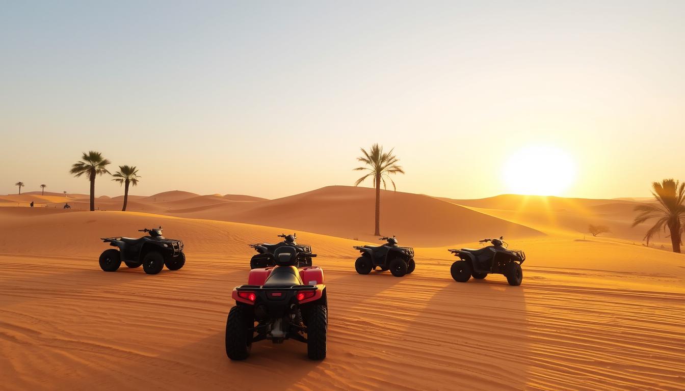 Quad biking tour pickup near Umm Suqeim Dubai