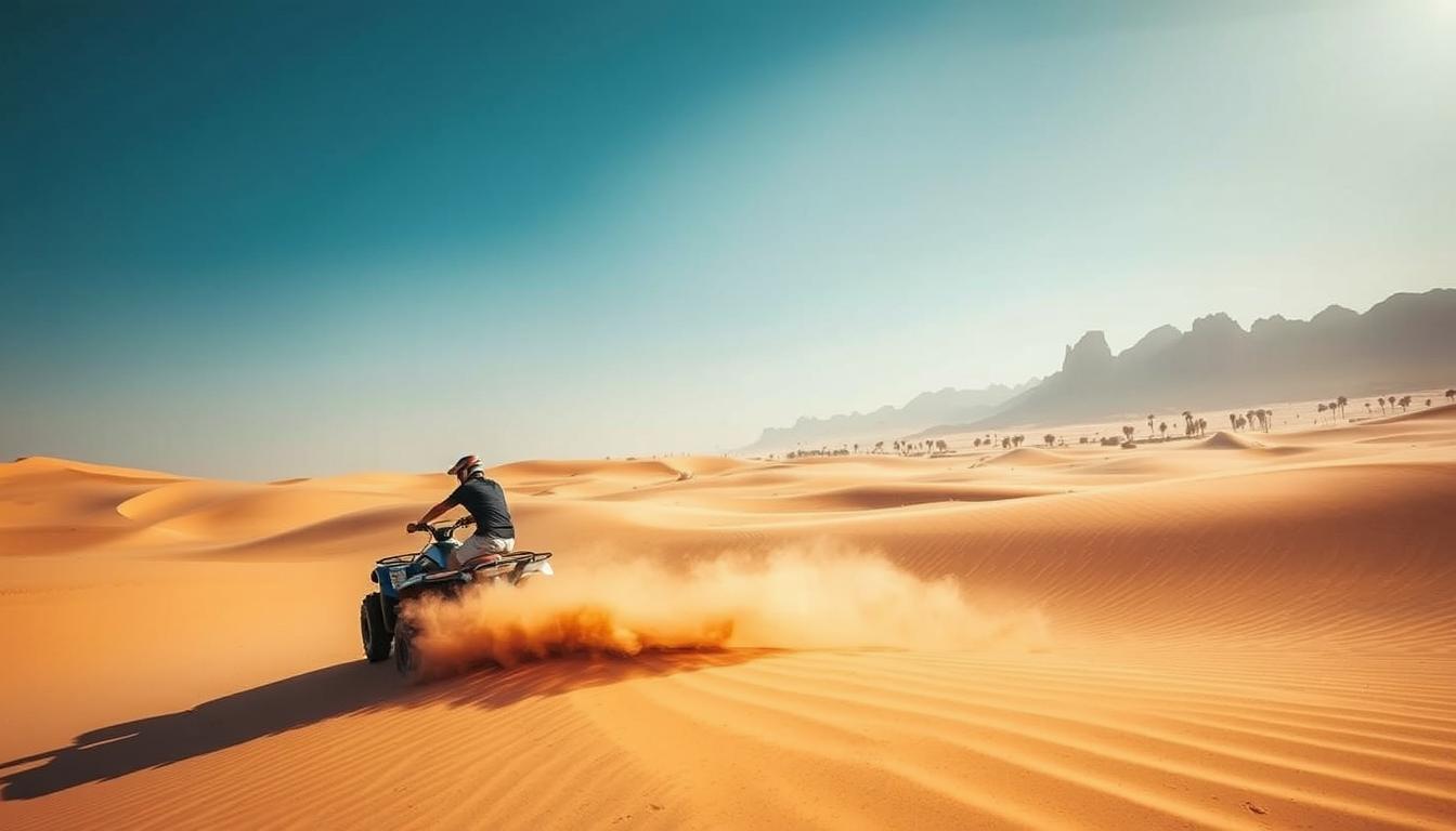 quad biking dubai desert