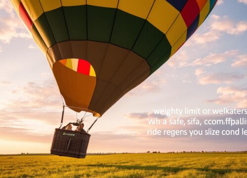 Can overweight people go on a hot air balloon?