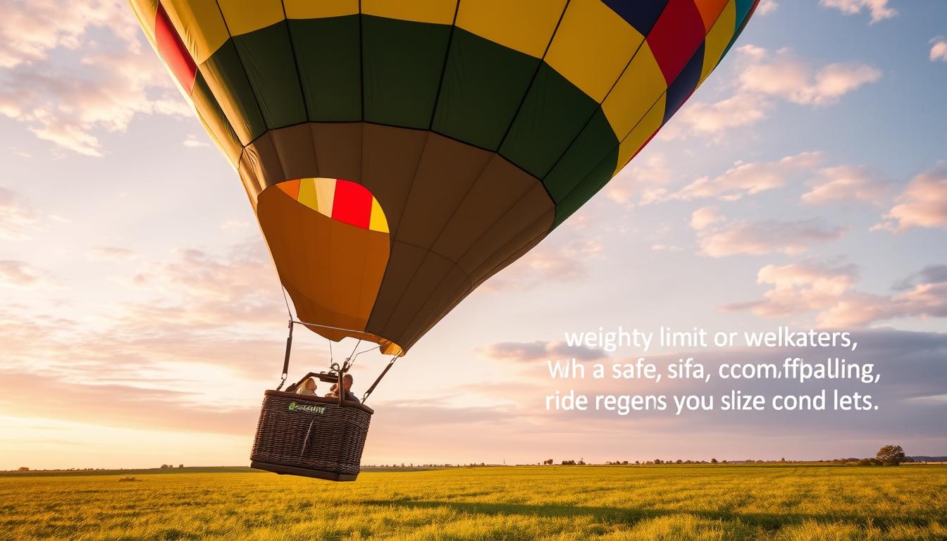 Can overweight people go on a hot air balloon?