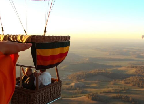 Can you sit down in a hot air balloon?