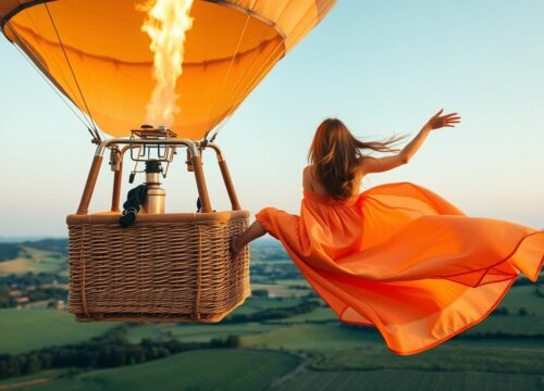 Can you wear a dress on a hot air balloon?