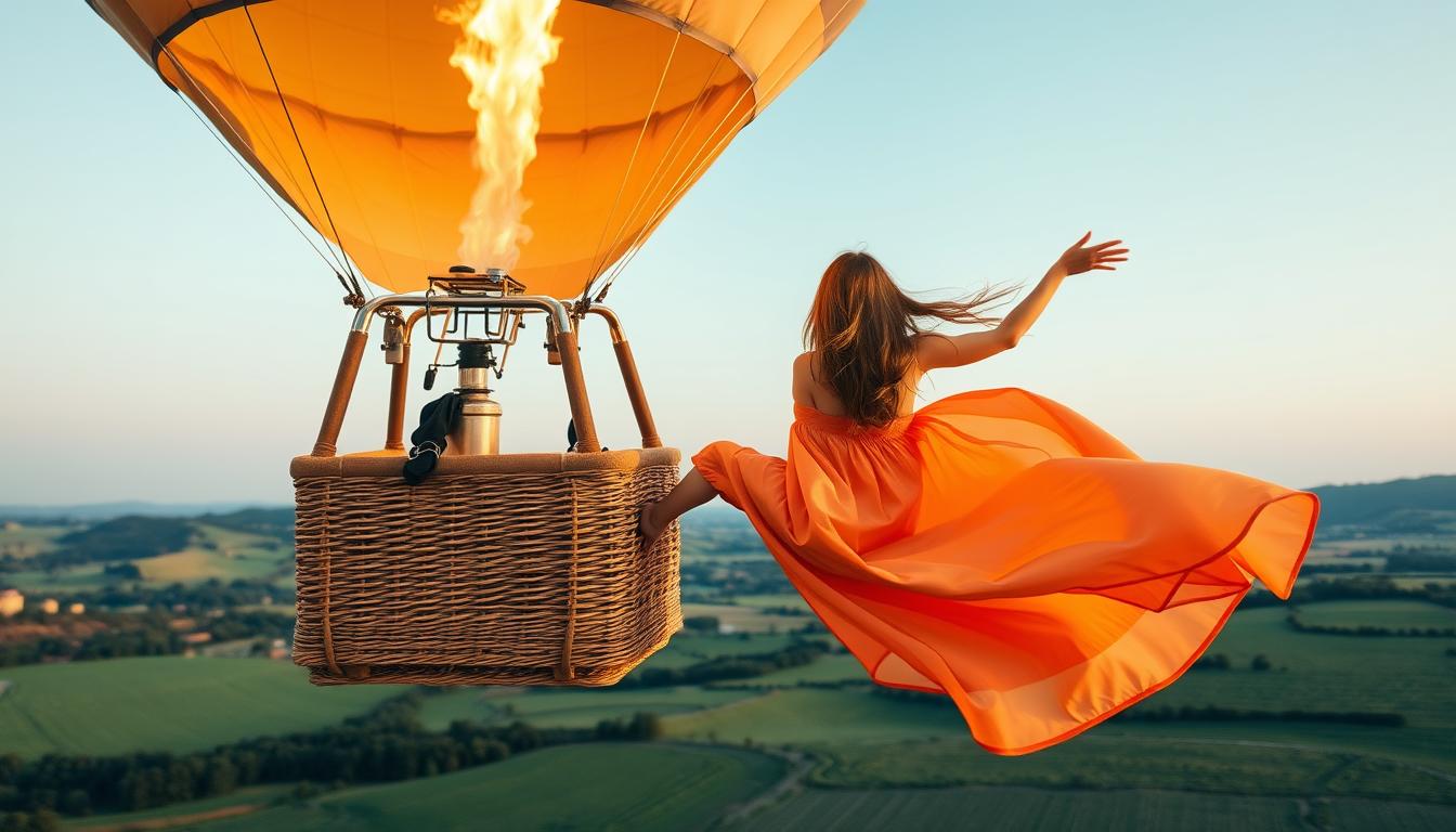 Can you wear a dress on a hot air balloon?