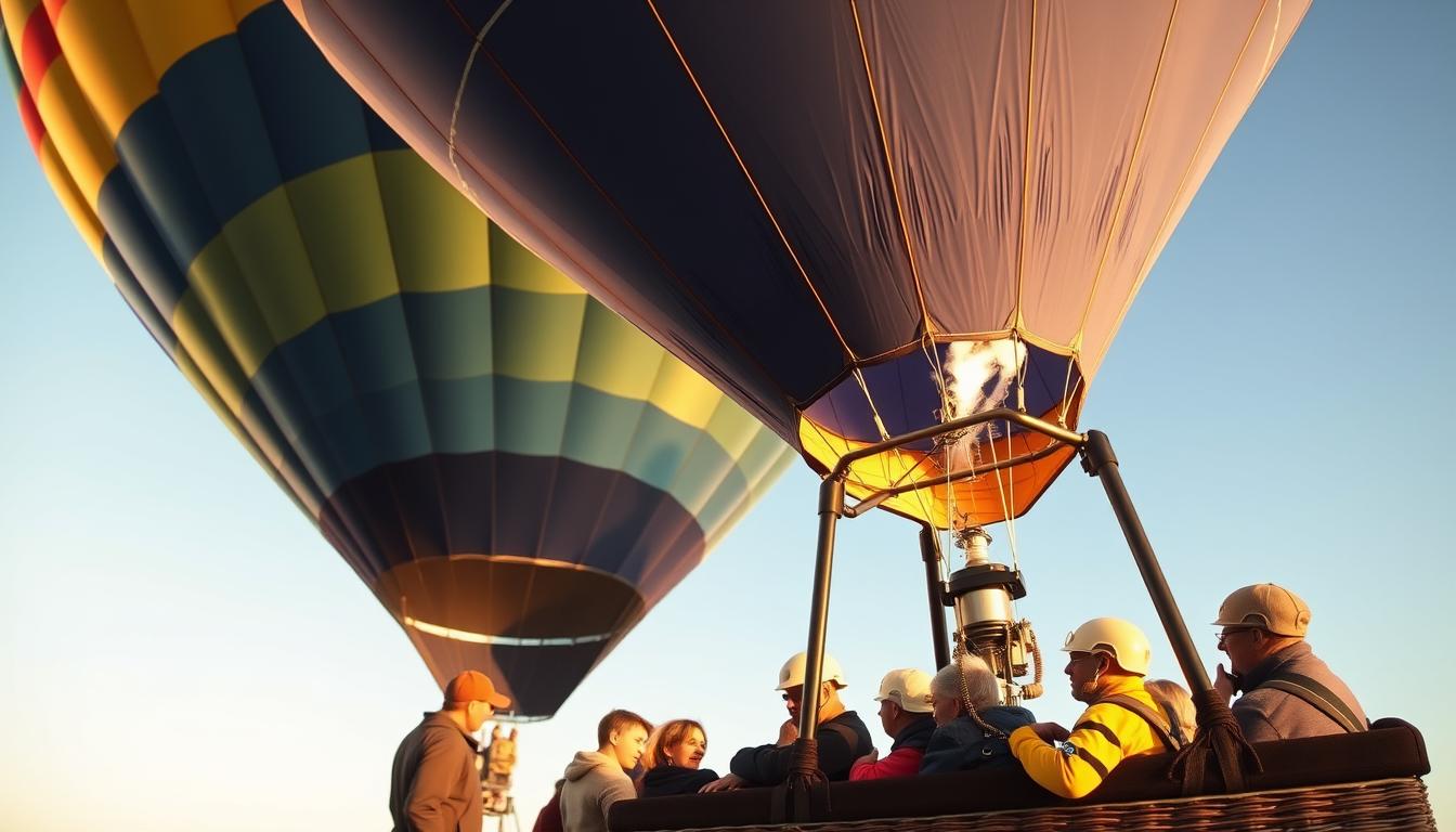 Do you get weighed before hot air balloon?