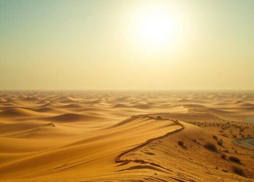 How far is it from Dubai to the desert?