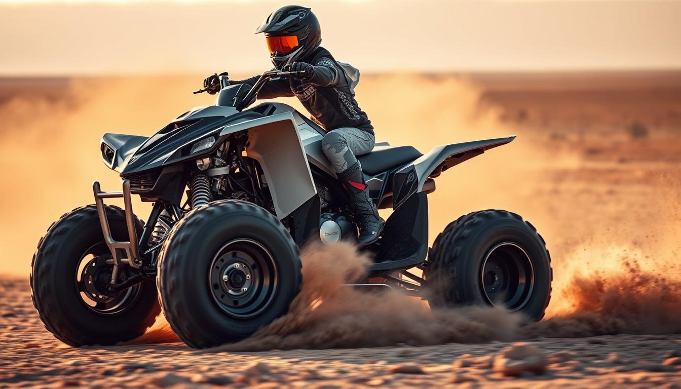 How fast can a 450cc quad bike go?