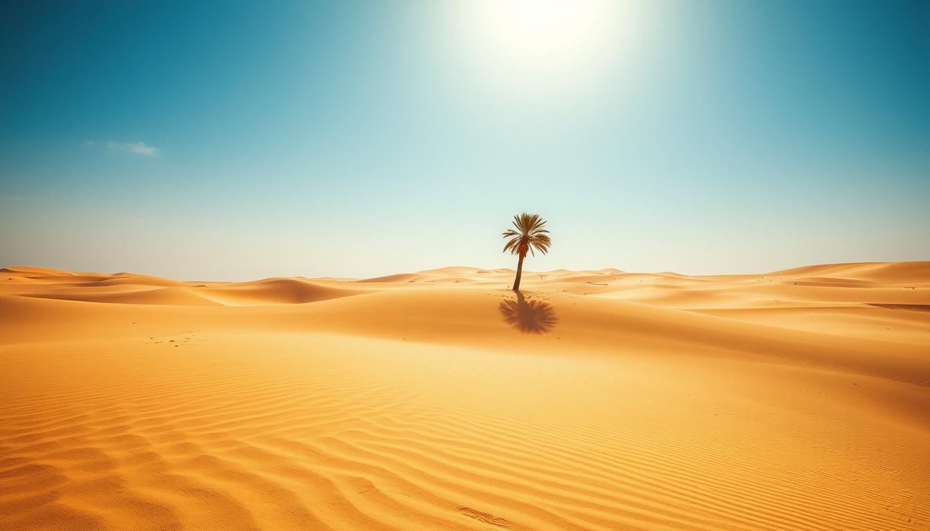 How hot is Dubai desert?