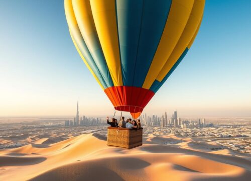 How long is the hot air balloon ride in Dubai?