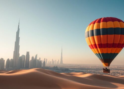 How much is the hot air balloon ride in Dubai?