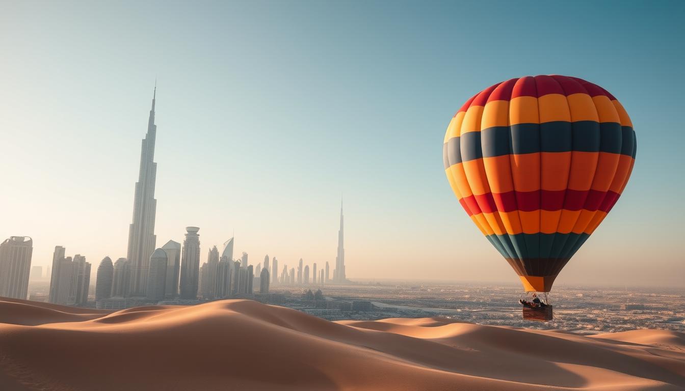 How much is the hot air balloon ride in Dubai?