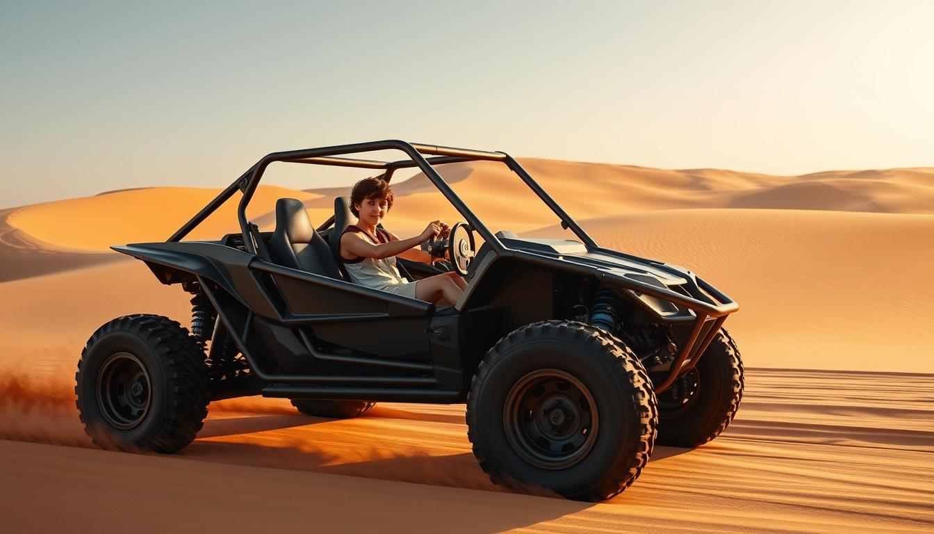How old do you need to be to drive a dune buggy in Dubai?