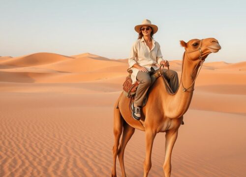 How should I dress for a camel ride?