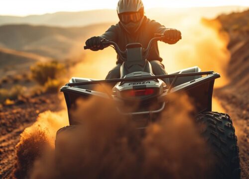 How to brake on a quad bike?