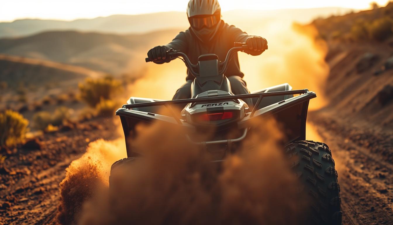 How to brake on a quad bike?