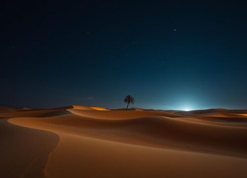 Is Dubai desert hot at night?